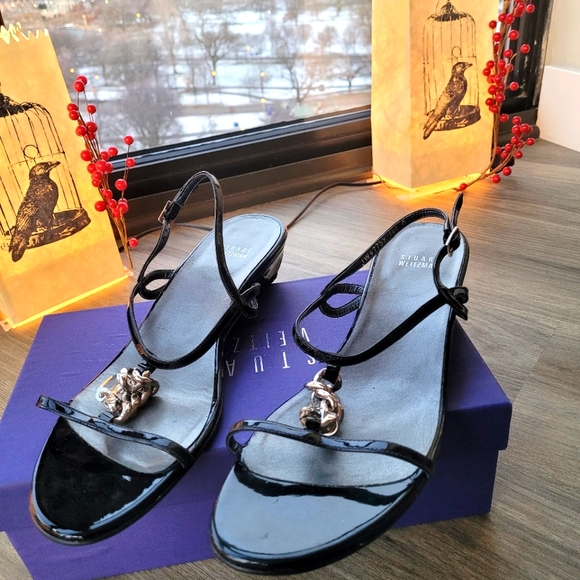 STUART WEITZMAN Fancy Sandals. Size 10.5. Made in Spain - Picture 1 of 8